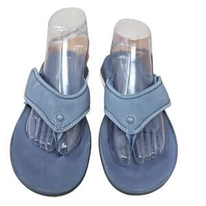 Clarks Cloudsteppers CushionSoft Adjustable Hook Loop Flip Flop Women's 9